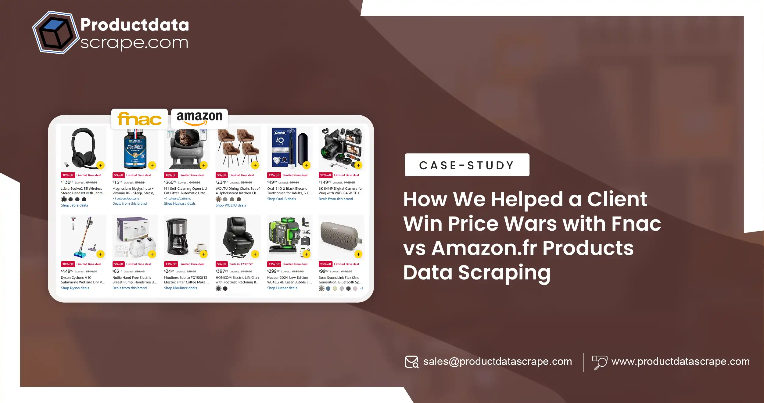How We Helped a Client Win Price Wars with Fnac vs Amazon.fr Products Data Scraping